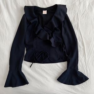 Lisa Says Gah Colette Wrap Top